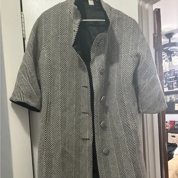 Vintage Chevron Patterned Coat - Picture 1 of 5